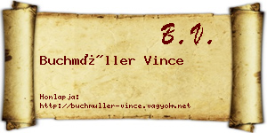 Buchmüller Vince névjegykártya